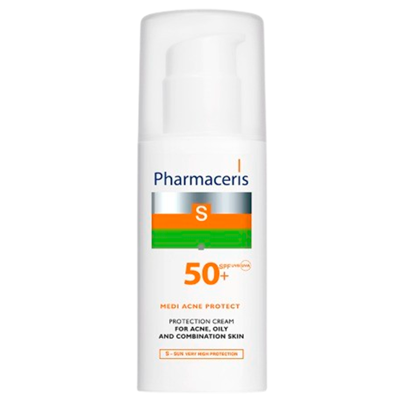 Pharmaceris S Medi Acne Protect Protective Cream For Acne, Oily & Skin SPF 50+ (50 ml) | 251318-14