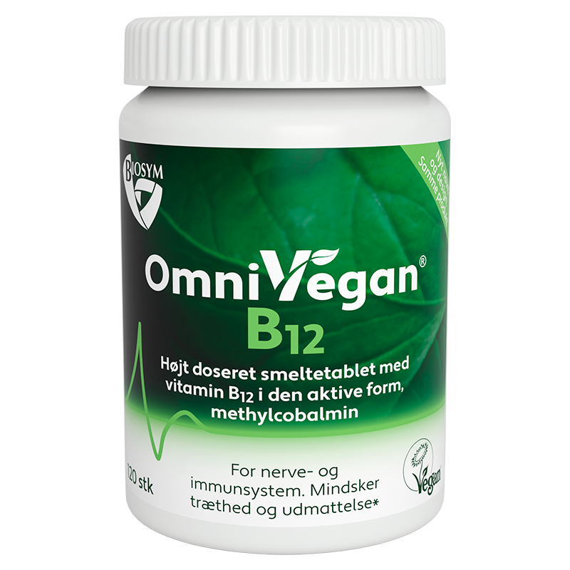 Inde Postbud suge Køb Biosym Veg B12 vitamin - 120 tabs. | Kun 127,- | Jala-helsekost