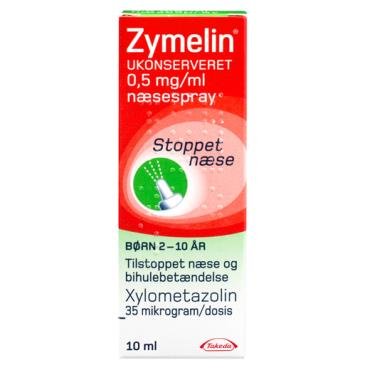 Zymelin Ukonserveret Næsespray til Børn 0,5 mg (10 44.95 kr - FRI FRAGT