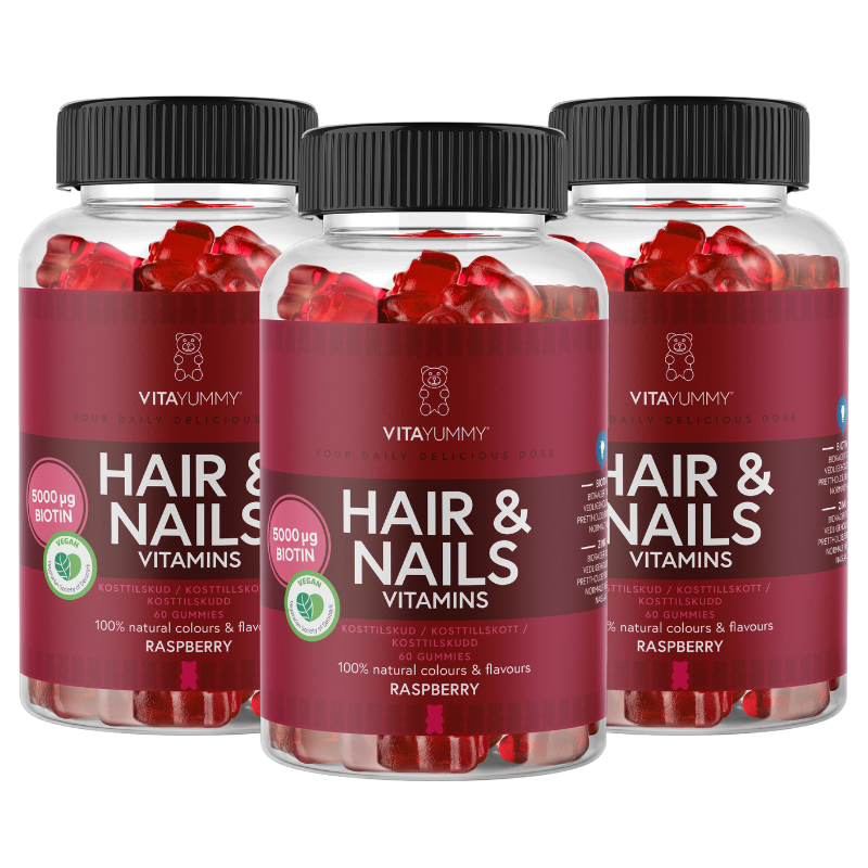 3 x VitaYummy Hair & Nails (60 stk) | 3X25765